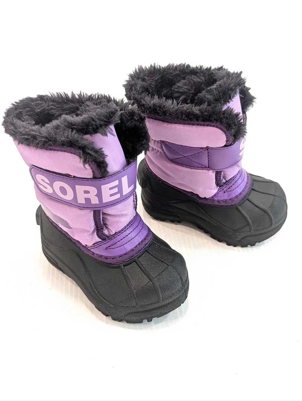 SOREL Toddler Girls Purple Winter Snow Boots Size 6